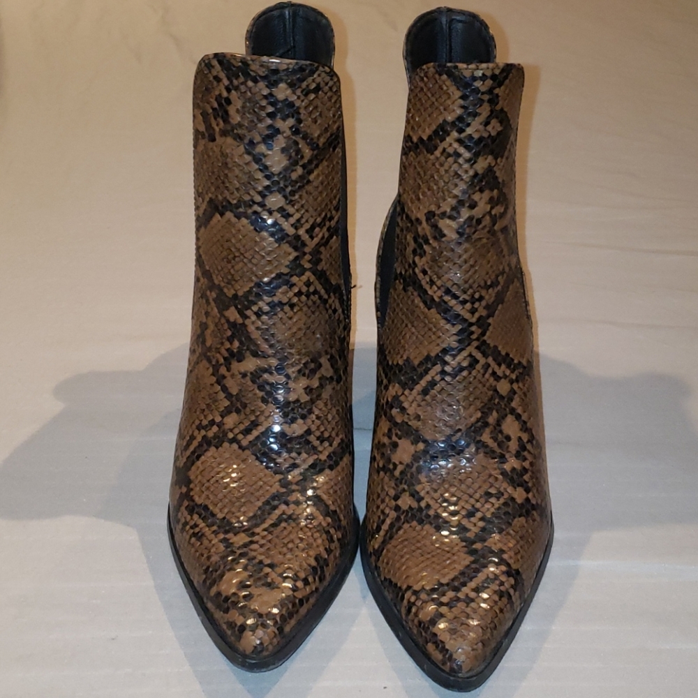 Snake Print Booties